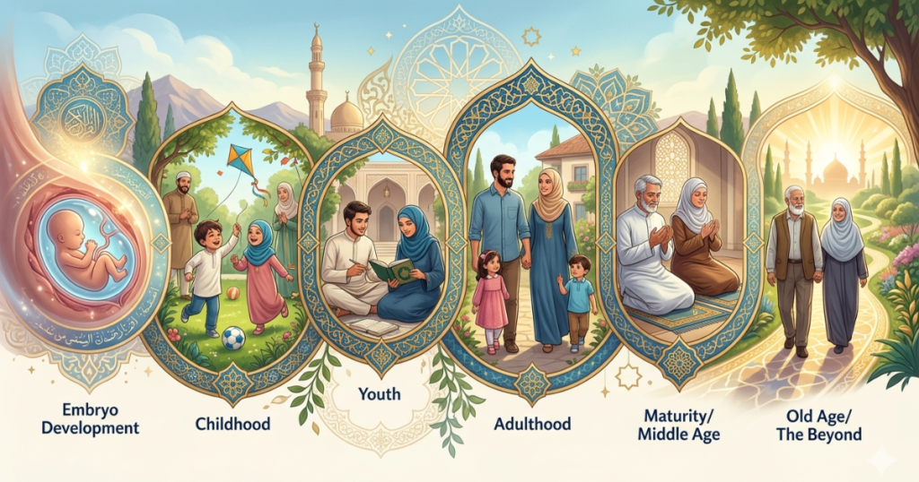 مراحل حياة الإنسان في القرآن