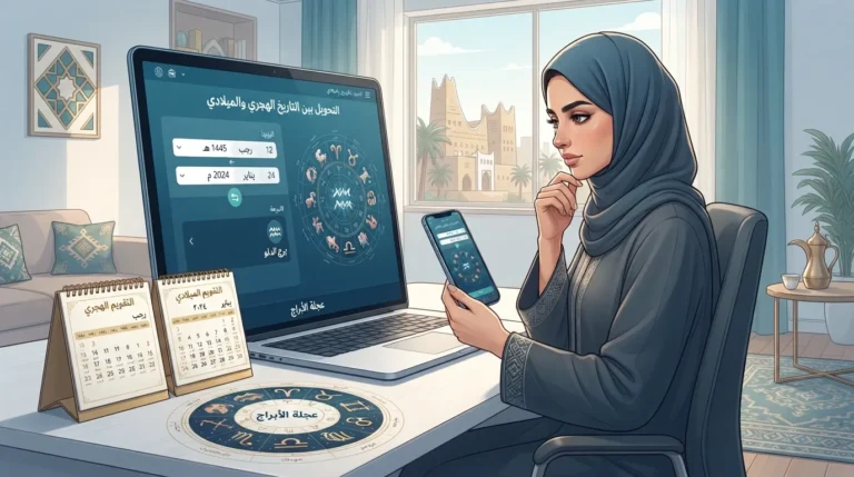 تحويل التاريخ من هجري إلى ميلادي مع البرج