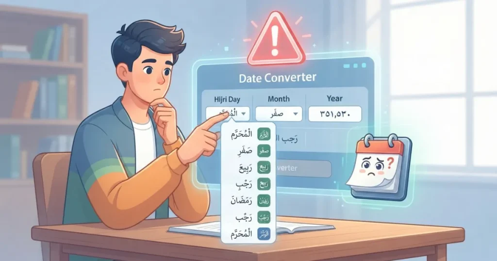 تحويل التاريخ من هجري إلى ميلادي مع البرج